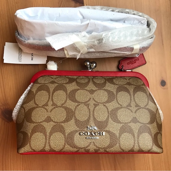 Coach Bags Nora Kisslock Crossbody In Signature Canvas Poshmark